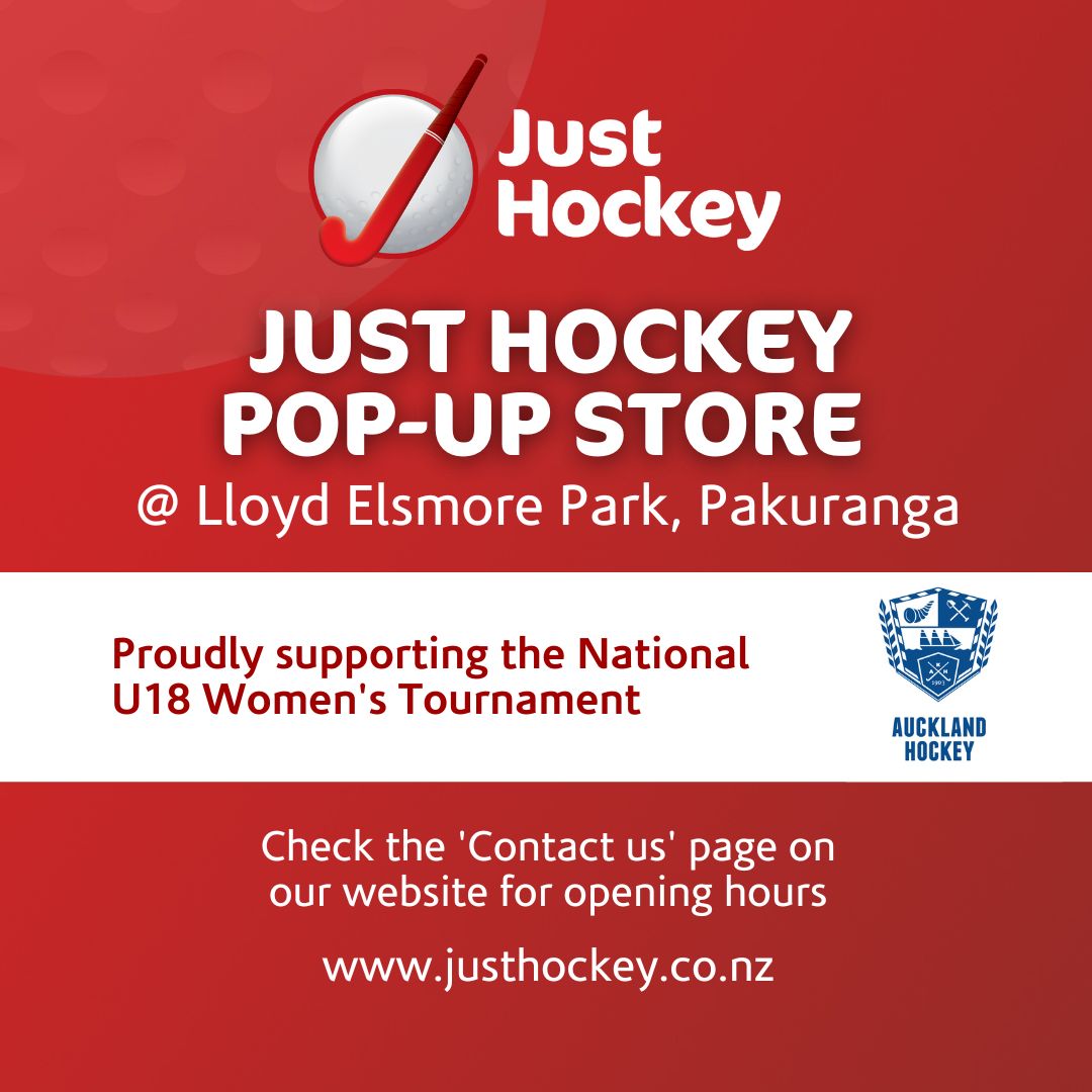Just Hockey Pop-up Shop LEP during the Vantage U18 Womens National Tournament Auckland Hockey