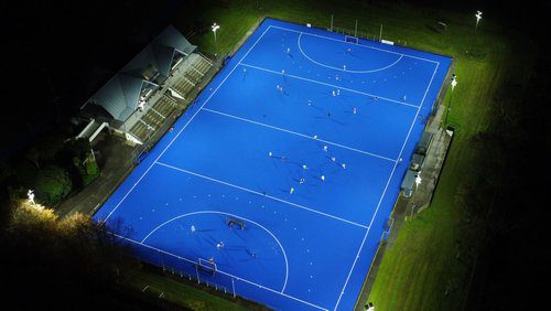 Llyod Elmore Park Hockey Turf Drone Image